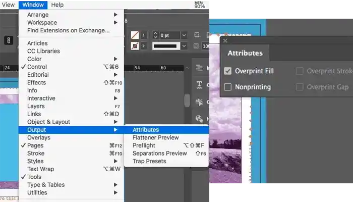 اورپرینت در ایندیزاین